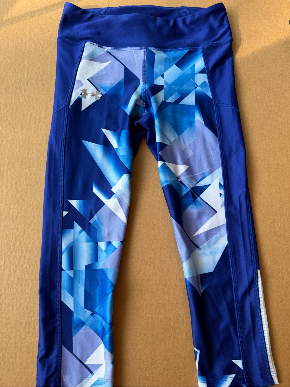 Under Armour Blue Geometric Print Leggings